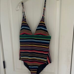 Multicolor Striped Swimsuit by Stella McCartney